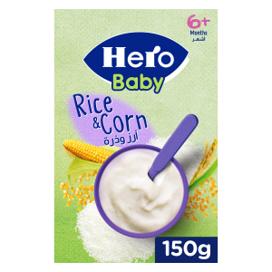 HERO BABY RICE & CORN CEREAL 150 GM